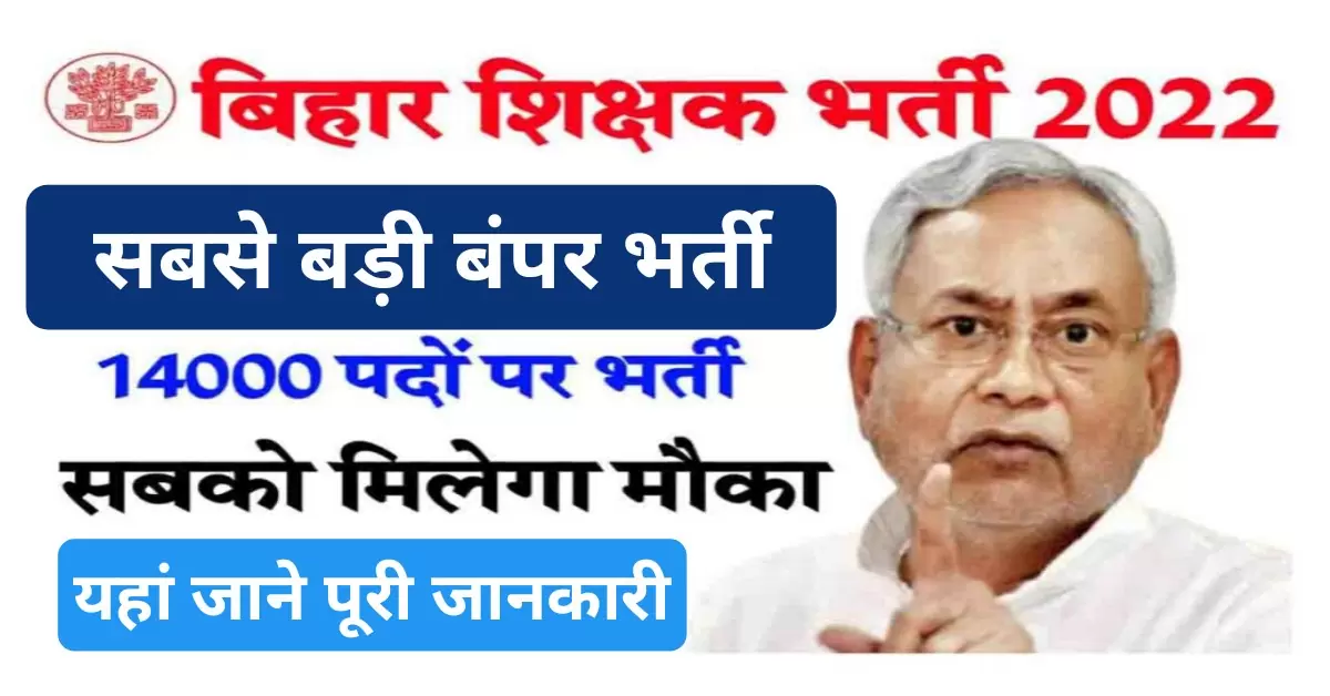 Bihar Teacher Vacancy 2022