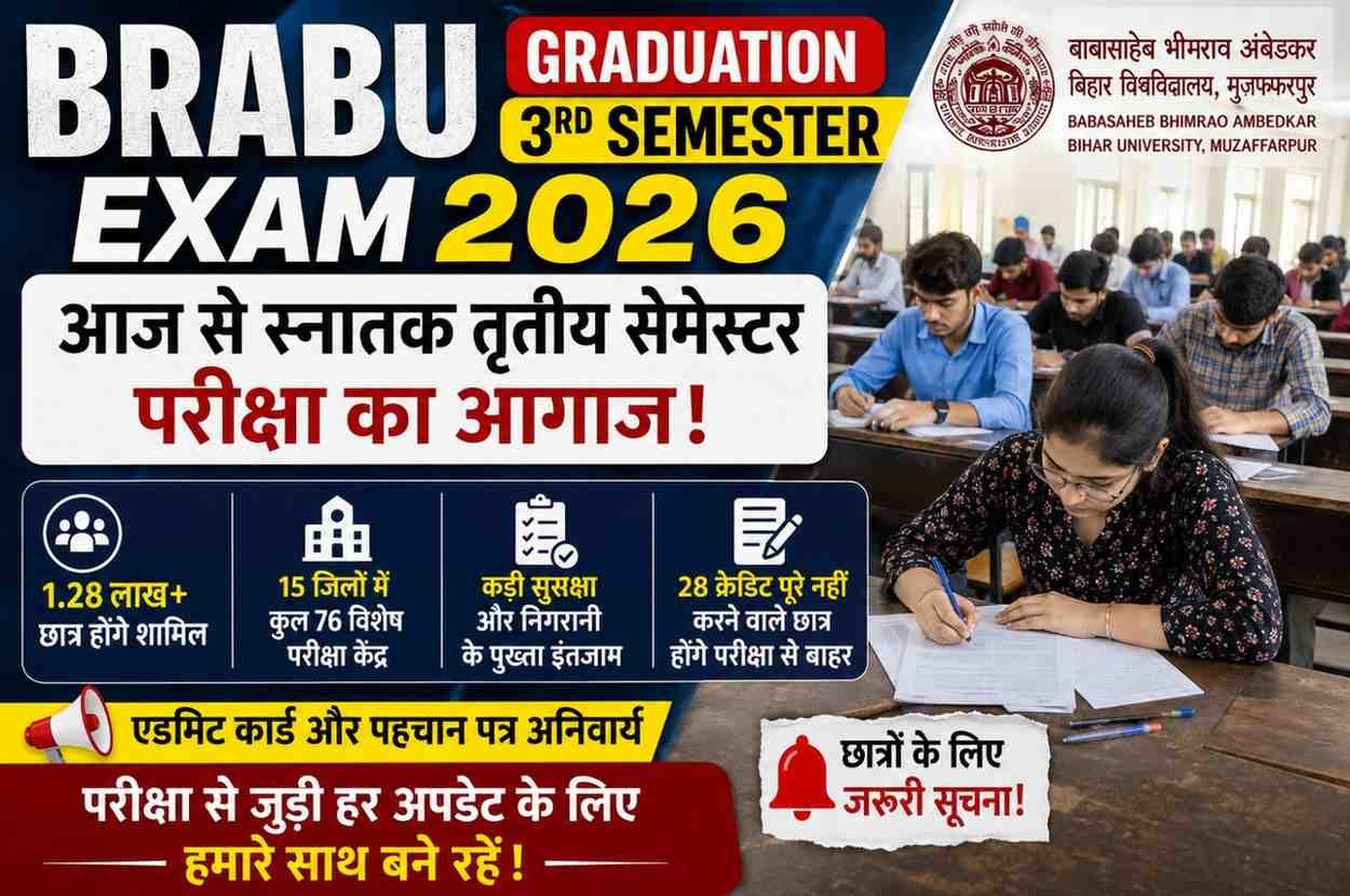 BRABU Graduation 3rd Semester Exam 2026