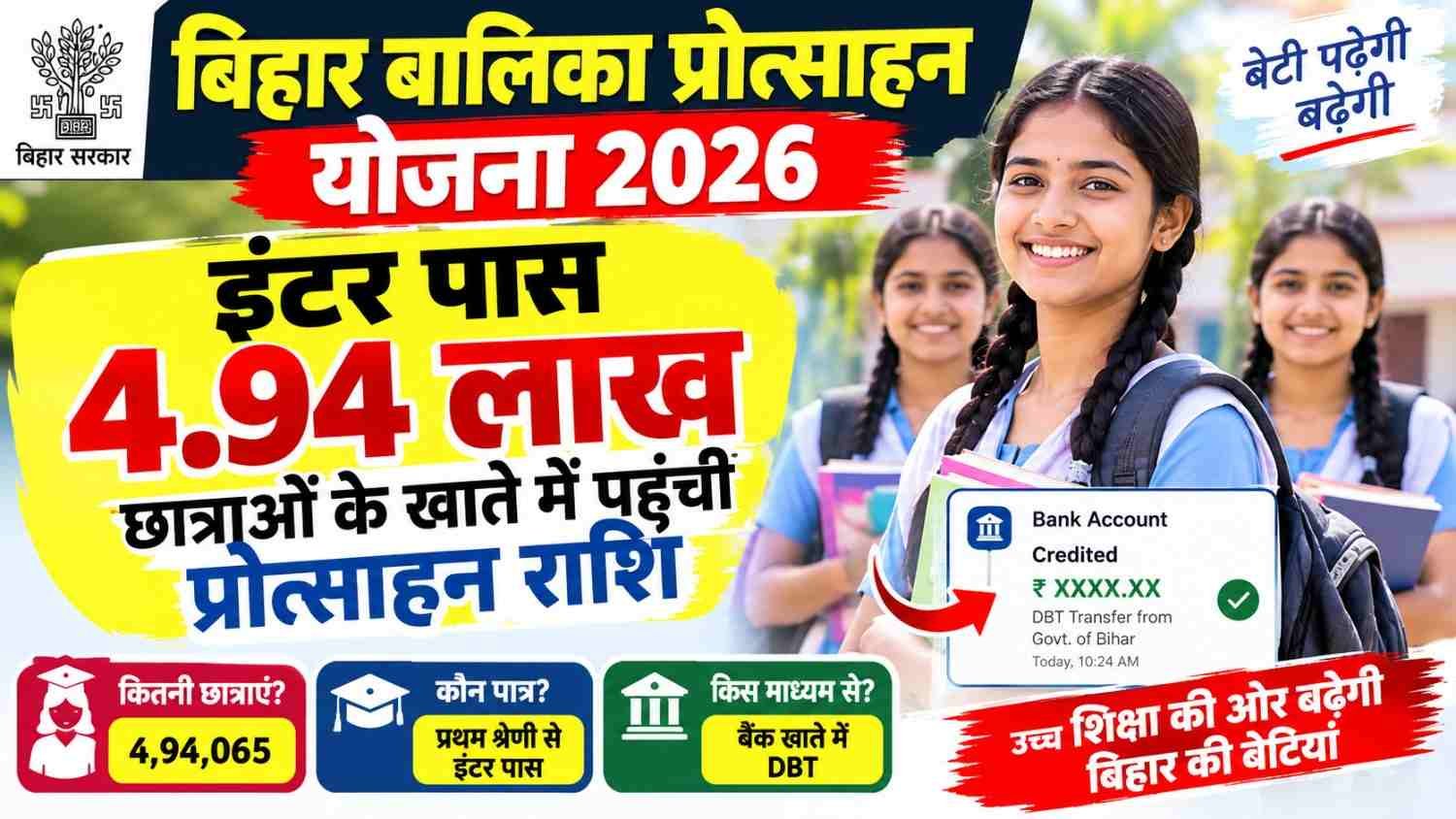 Bihar Balika Protsahan Yojana 2026