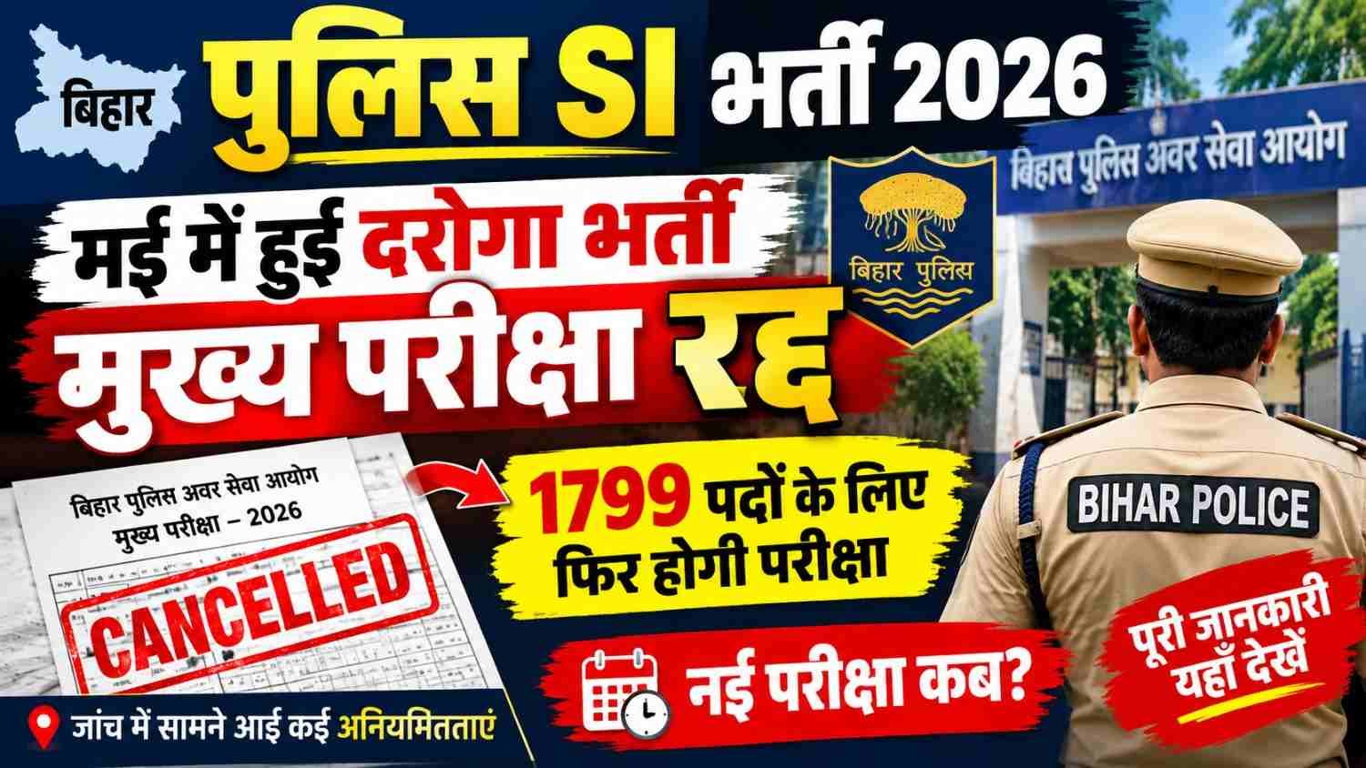 bihar-police-si-exam-cancelled-2026