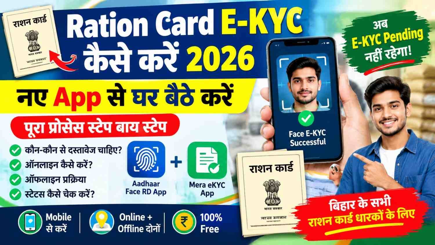 Ration Card E-KYC Kaise Kare 2026